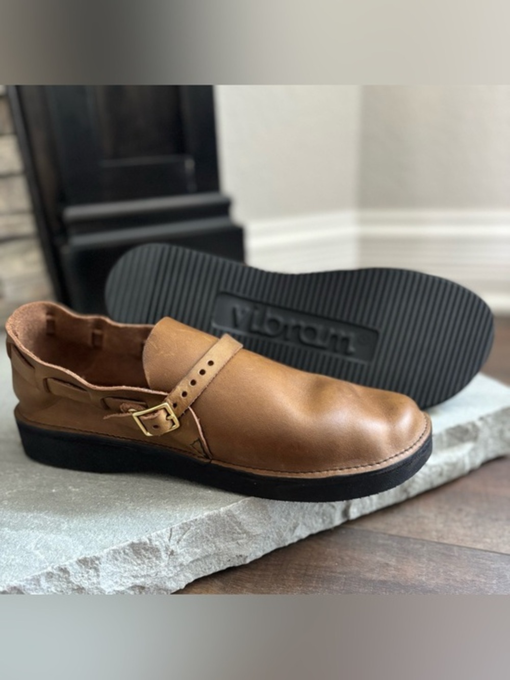 Aurora Shoe Company Middle English Lagenlook Style Brown Leather Shoe Womens 11B